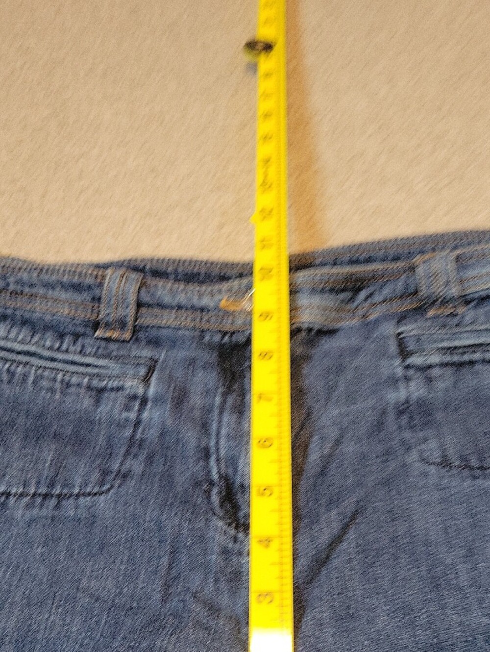 Jones New York Wide-Leg Denim Jeans 100% Cotton Size 14 - Picture 7 of 10